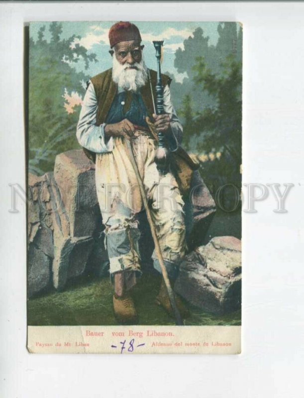 472864 Peasant from Mt. Lebanon Vintage postcard