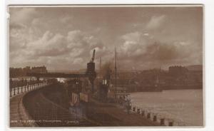 The Harbor Folkestone Kent UK Real Photo RPPC postcard