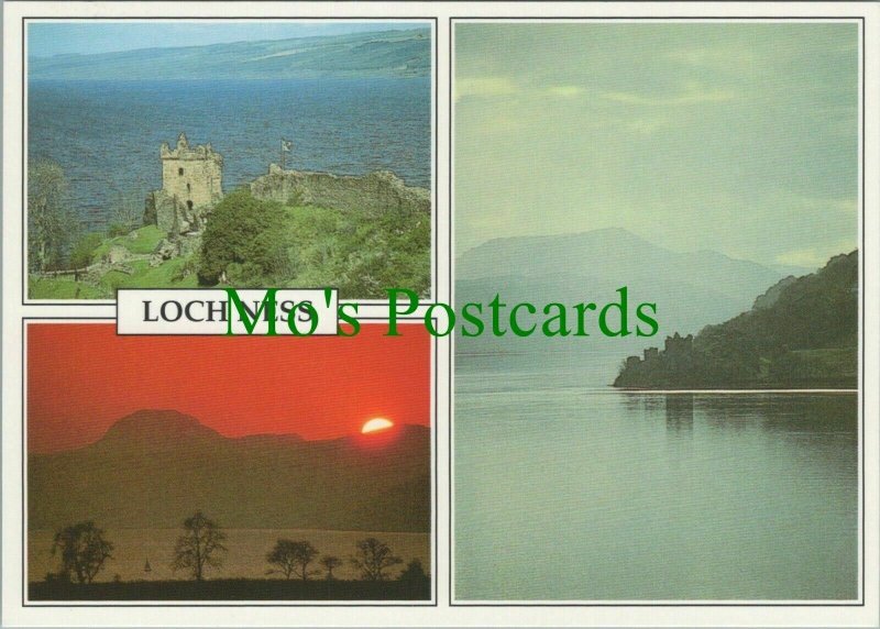 Scotland Postcard - Views of Loch Ness, Castle Urquhart & Urquhart Bay RR14077 