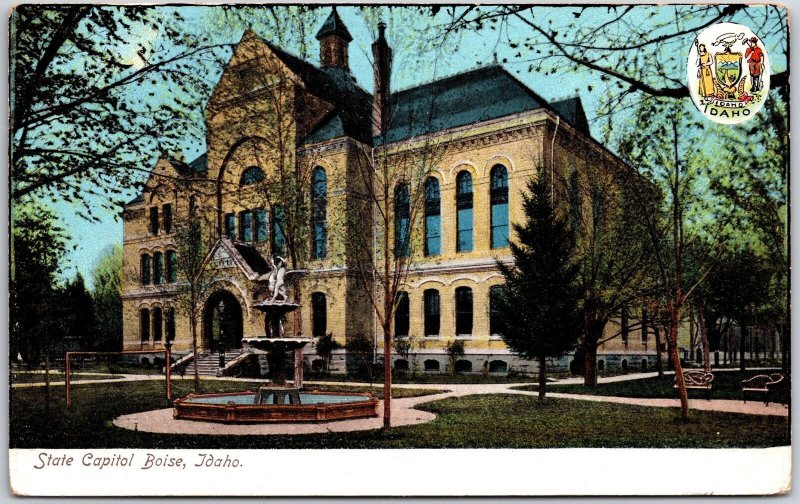 State Capitol Boise Idaho ID Government Office Building Postcard