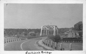 Southport ME Iron Bridge in 1952 RPPC Real Photo Postcard