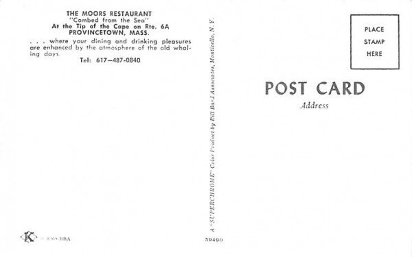 The Moors Restaurant Provincetown, Massachusetts  