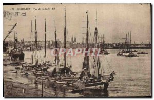 Postcard Old Bordeaux View of the Bay Boat