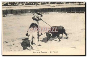 Old Postcard Bullfight Bullfight A picador