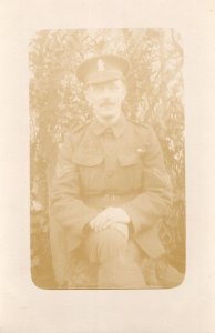 Royal Ulster Fusiliers Military Soldier WW1 Real Photo War Postcard