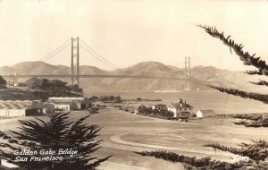 RPPC GOLDEN GATE BRIDGE San Francisco, CA Zan Photo 713 c1940s Vintage Postcard