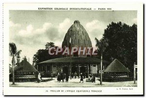 Postcard Old Expostion Coloniale Internationale Paris 1931 Pavilion of & # 39...