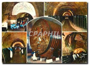 Postcard Modern Champagne diferents aspects of sensational tour of Caves
