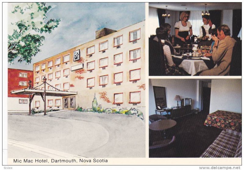 3-Views, Mic Mac Hotel, Dartmouth, Nova Scotia,  Canada, 40-60s