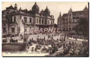 Old Postcard Monte Carlo Casino and the Cafe de Paris