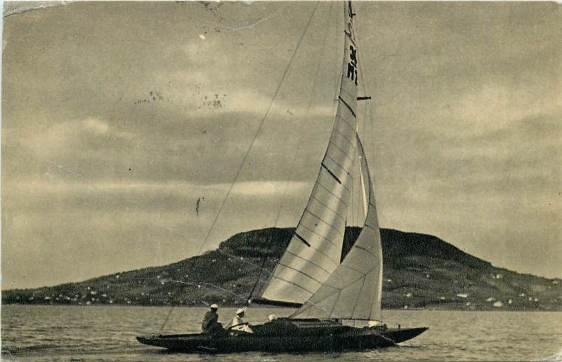 Hungary Badacsony 1950s sailing boat