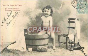 Old Postcard Toto bath