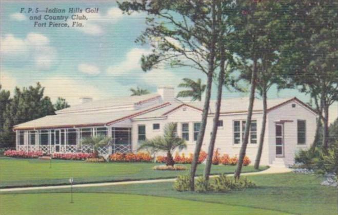 Florida Fort Pierce Indian Hills Golf and Country Club Curteich