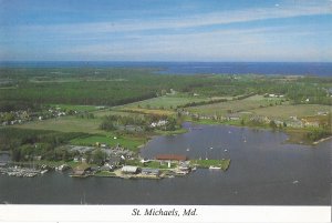 Aerial View St. Michaels Maryland on Chesapeake Bay  4 by 6