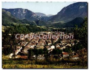 Postcard Old Quillan picturesque view to the gorges of the Aude