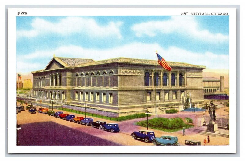 Art Institute Building Chicago Illinois IL UNP WB Postcard S10