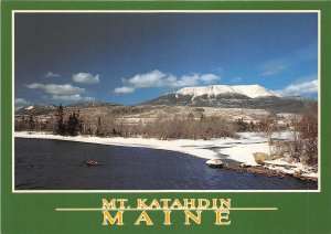 Lot 14 usa maine winter view of mt katahdin