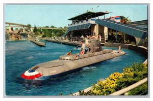 Postcard CA Disneyland Submarine Ride Tomorrowland Anaheim California 