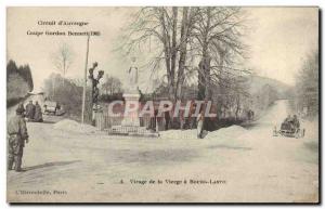 Postcard Old Cars Tour d & # 39Auvergne Gordon Bennett Cup in 1905 Virage vir...