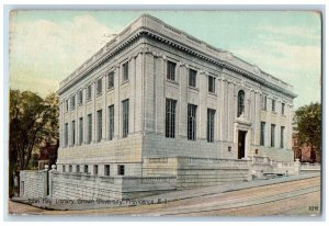 1912 John Hay Library Brown University Providence Rhode Island Vintage Postcard