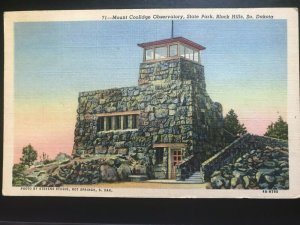 Vintage Postcard 1948 Mount Coolidge Observatory State Park Black Hills SD 