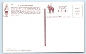 B. C. Electric Building VANCOUVER night scene Canada Postcard