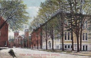 Indiana Valparaiso College Place Showing University Buildings