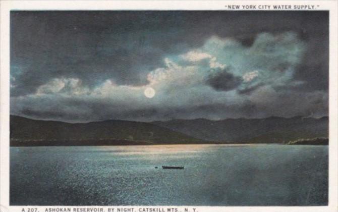 Ashokan Reservoir By Night Catskill Mountains New York 