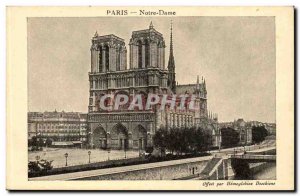 Paris Old Postcard Notre Dame