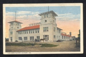 ELKHART INDIANA CB CONN FACTORY MUSICAL INSTRUMENTS VINTAGE POSTCARD