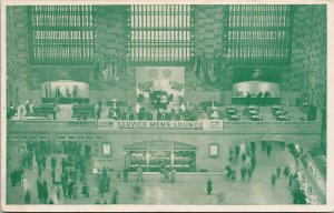 Service Men's Lounge Grand Central Terminal NYC Trans.Off GC St. Postcard G61