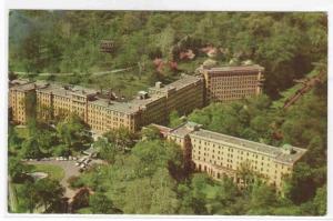 Sheraton Hotel Aerial View French Lick Indiana 1963 postcard