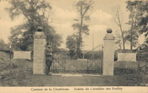 Military World War 1 Chartreuse barracks Cemetery Postcard 07.44