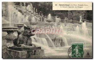 Old Postcard Saint Cloud Park The Great Park Eauxc La Grande Cascade Dragon