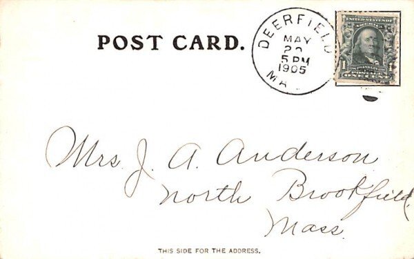 Old Deerfield Massachusetts Postcard