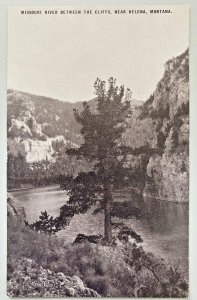 Missouri River Between the Cliffs near Helena Montana Postcard PC143
