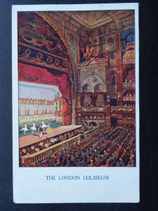 THE LONDON COLISEUM Interior Stage & Ballet c1905 Postcard Haycock Cadle Graham