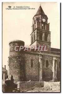 Old Postcard Uzerche Correze the church XIII century historical monument
