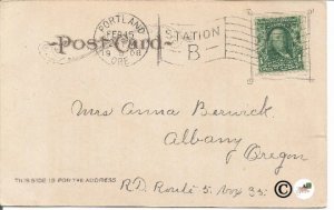 Undivided Back Postcard, Hotel Portland, Portland Oregon, Vintage Card