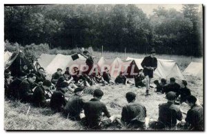 Old Postcard Scout Scout Jamboree Compagnons de France Bon appetit