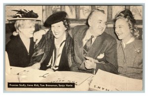Vintage 1940's Los Angeles KABC Radio Postcard Tom Breneman and Friends
