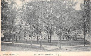 Lakewood New Jersey Oak Court, Undivided Back Vintage Postcard U10326