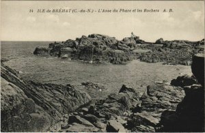 CPA ILE-de-BREHAT L'Anse du Phare et les Rochers (1147084)