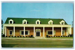 Fremont Ohio Postcard Liberty National Bank Building Roadside View c1960 Antique