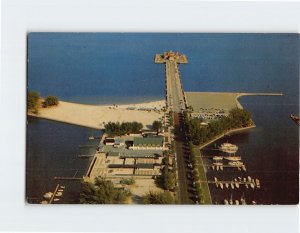 Postcard Municipal Pier and Casino in Tampa Bay, St. Petersburg, Florida