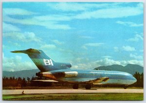 Airplane Postcard BI Braniff International Airways Boeing 727-27C Movifoto FI.4