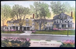 Vintage Postcard 1936 Hotel Alvord East Orange New Jersey