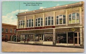 Chicago Heights Illinois~New Odd Fellows Bldg~Billiards, Bowling~Knox 5&10 Store
