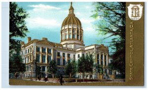 c1910 State Capitol Exterior Building Atlanta Georgia Embossed Vintage Postcard 