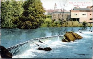 Postcard RI Pawtuxet - Falls on Pawtuxet River